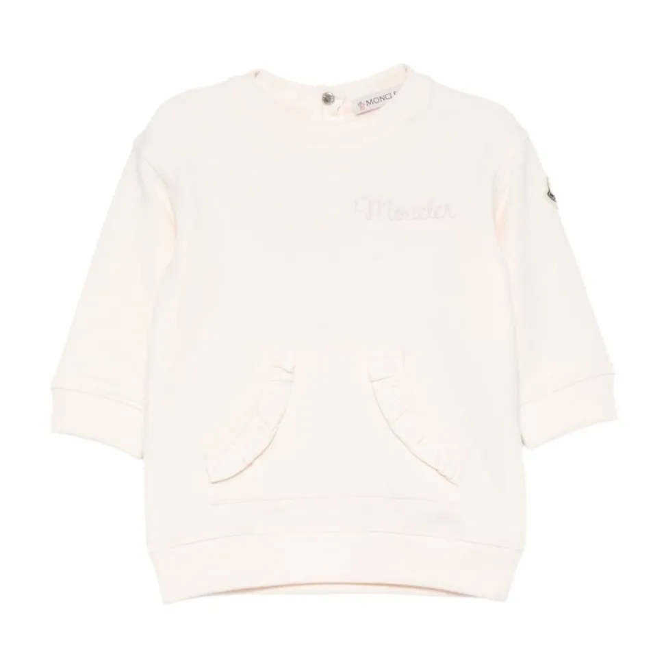 Brodert Logo Bomulls Sweatshirtkjole