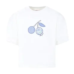 Brodert Logo Hvite T-skjorter og Polos