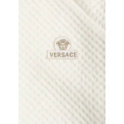 Brodert Matelassé bomullsjersey-sovedress
