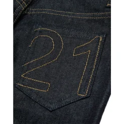 Brodert Navy Blue Barne Jeans