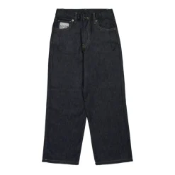 Brodert Navy Blue Barne Jeans