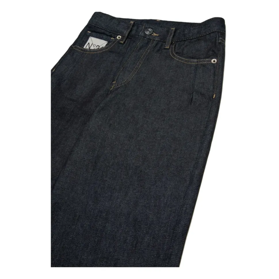 Brodert Navy Blue Barne Jeans