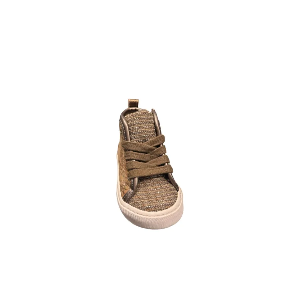 Bronze Low Top Sneakers