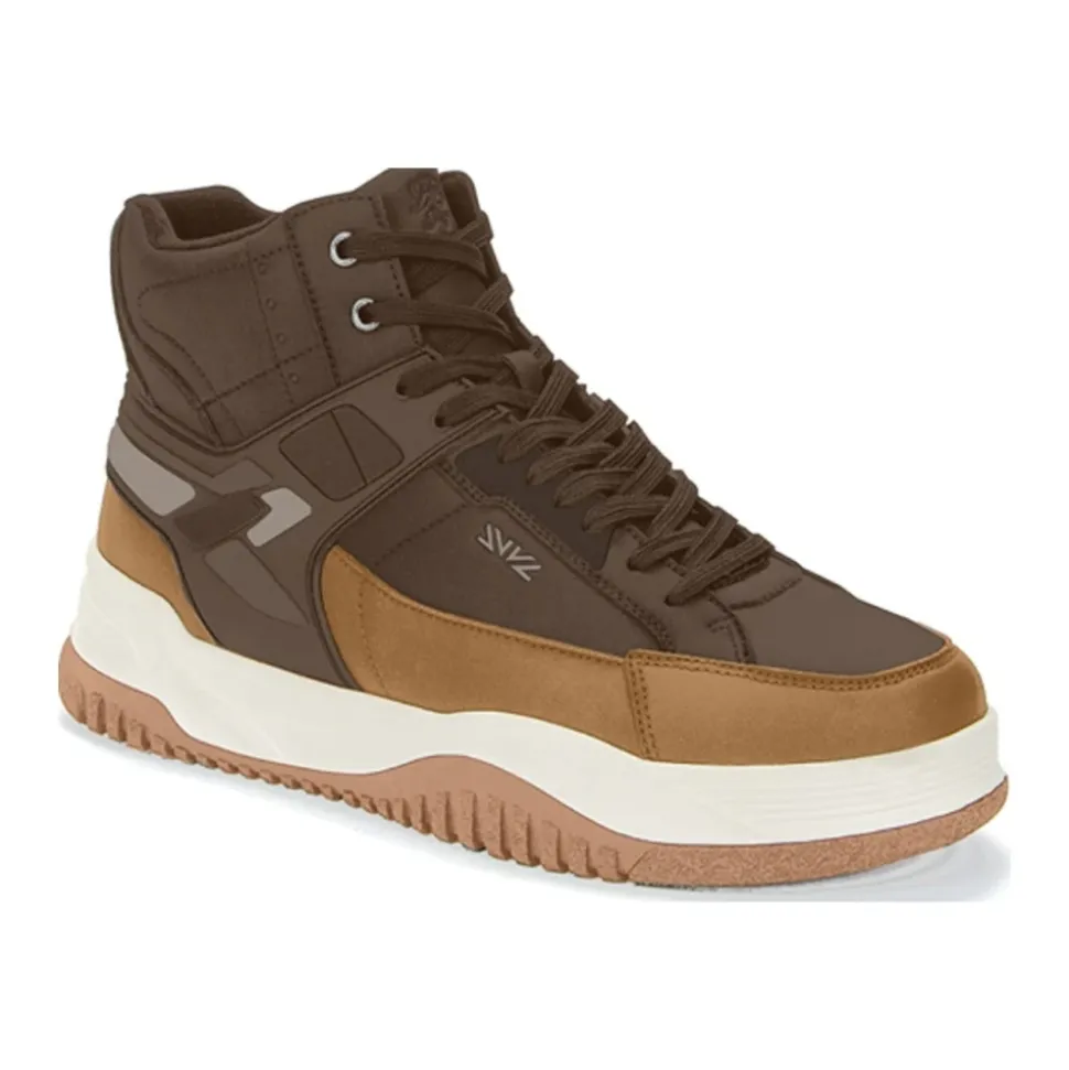 brune, avslappede, lukkede boots