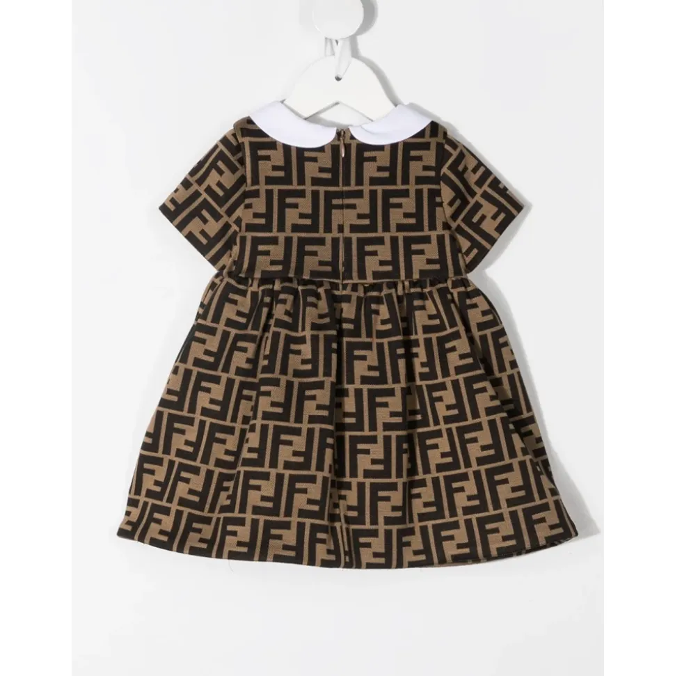 Brun Jersey Logo Kjole