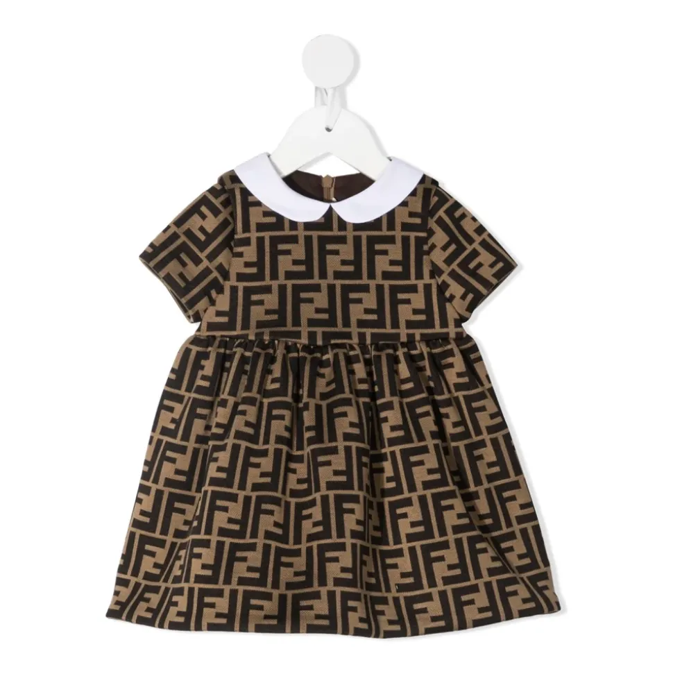 Brun Jersey Logo Kjole