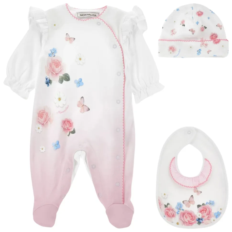 Butterflies and Flowers Babygrow Sett