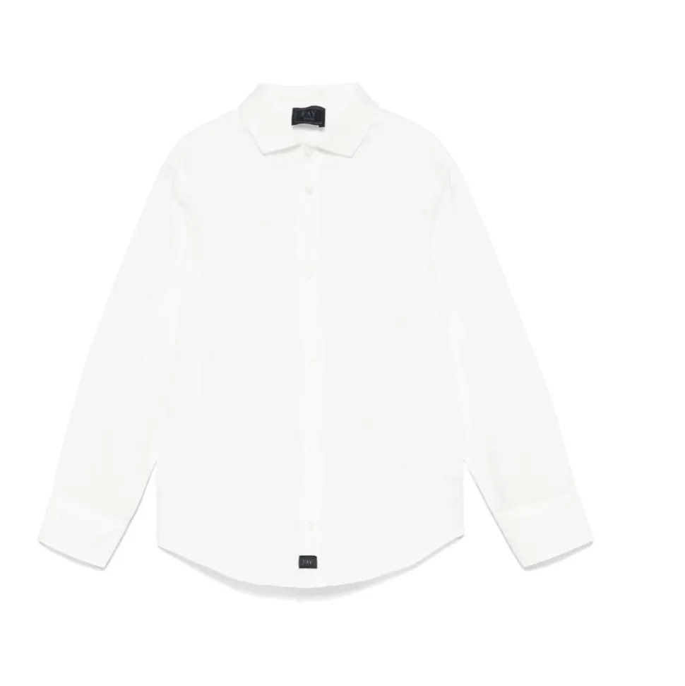 Button-Front Cotton Shirt
