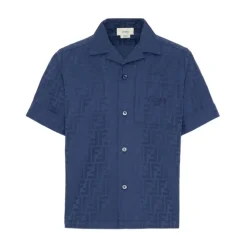 Camicia a maniche corte con motivo logo
