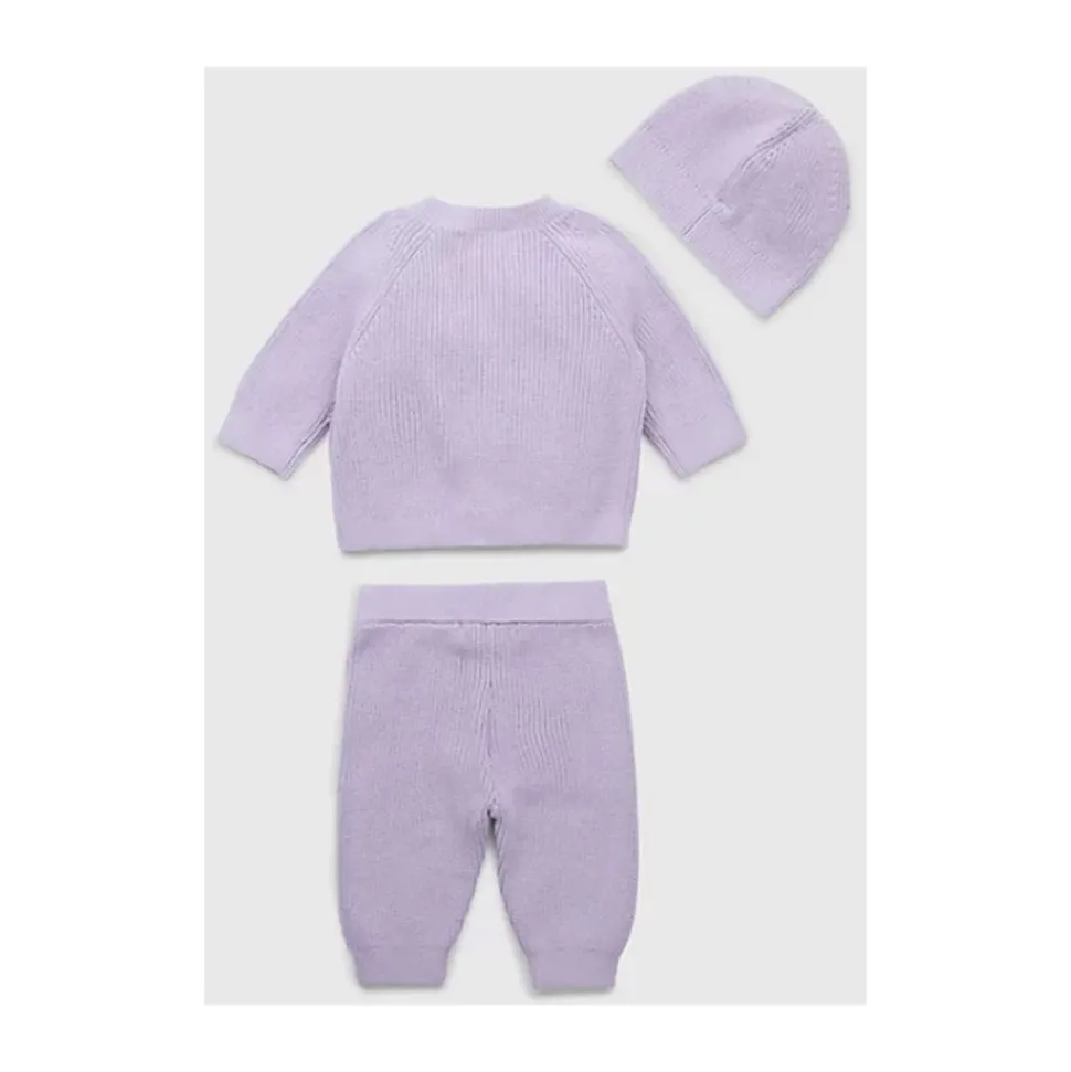 Cardigan, Bukser og Hatt Sett