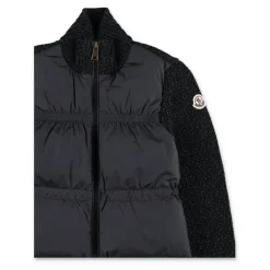 Cardigan med vattert frontpanel
