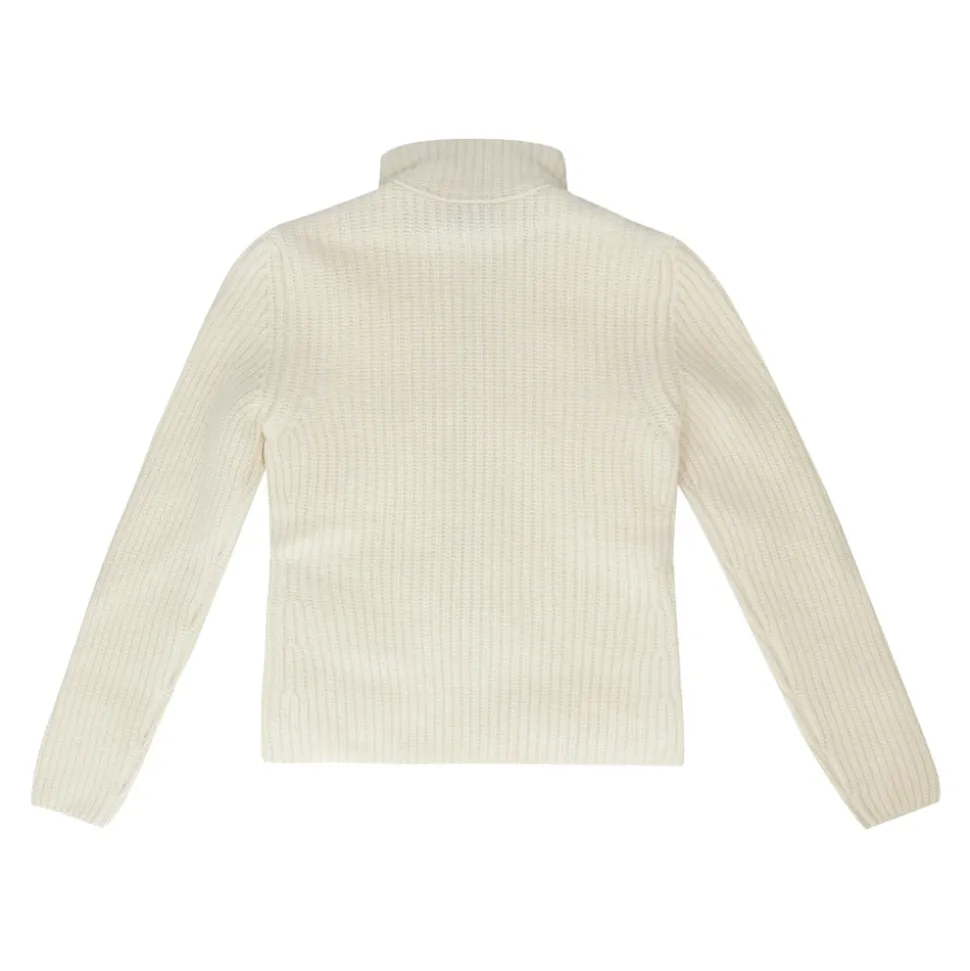 Cardigan med vattert frontpanel