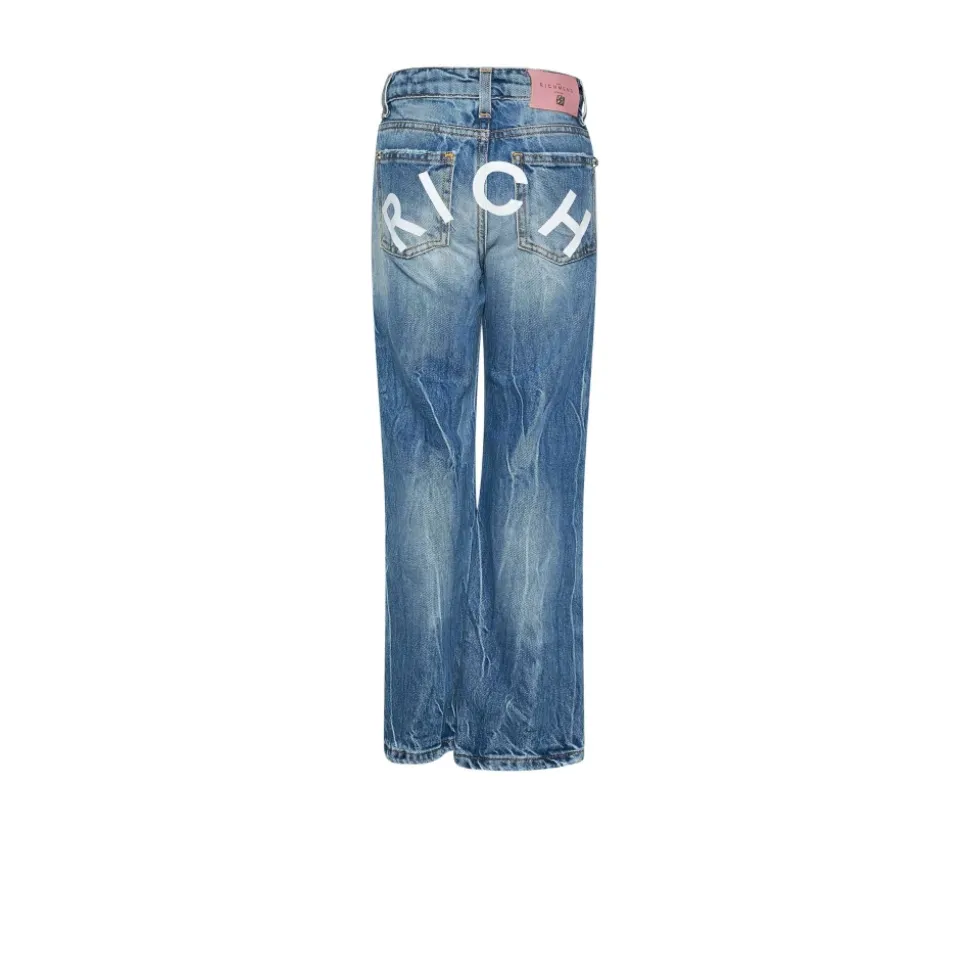 Casual Jeans med logo bak