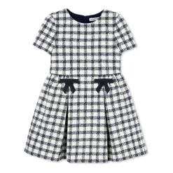 Check Boucle Dress