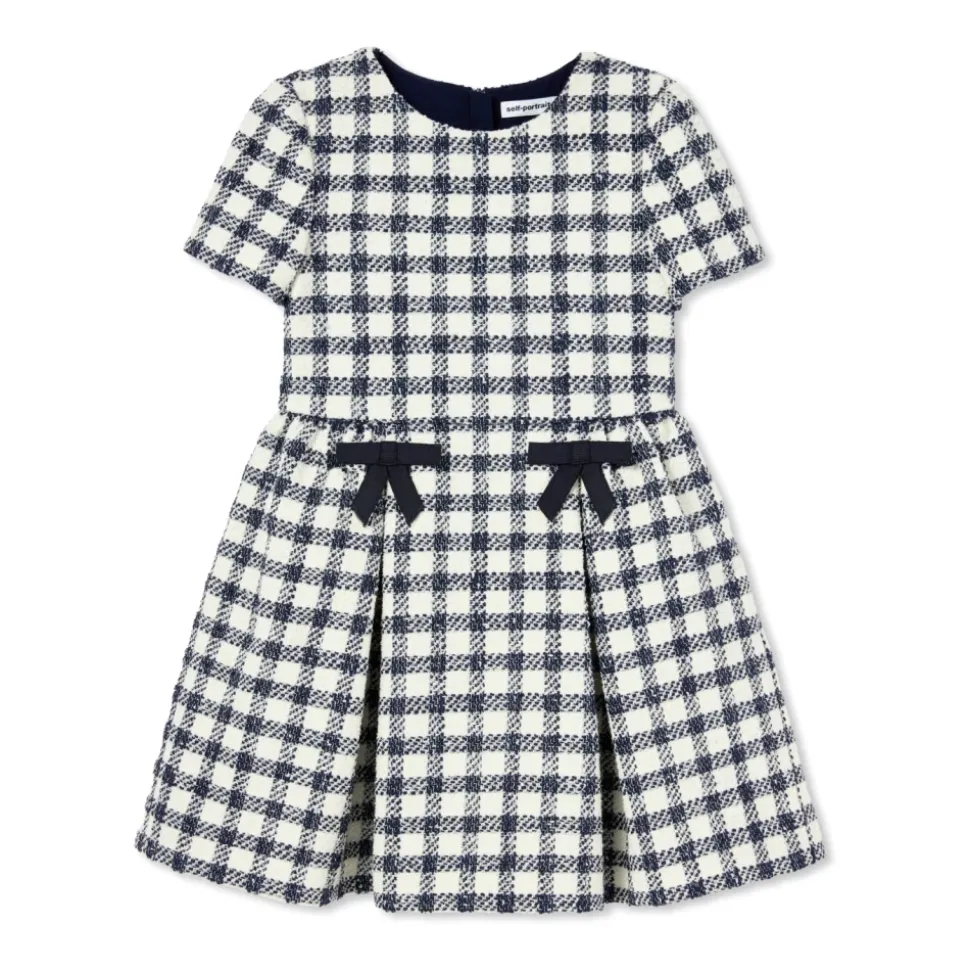 Check Boucle Dress