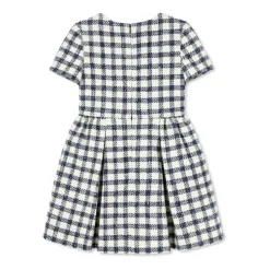 Check Boucle Dress