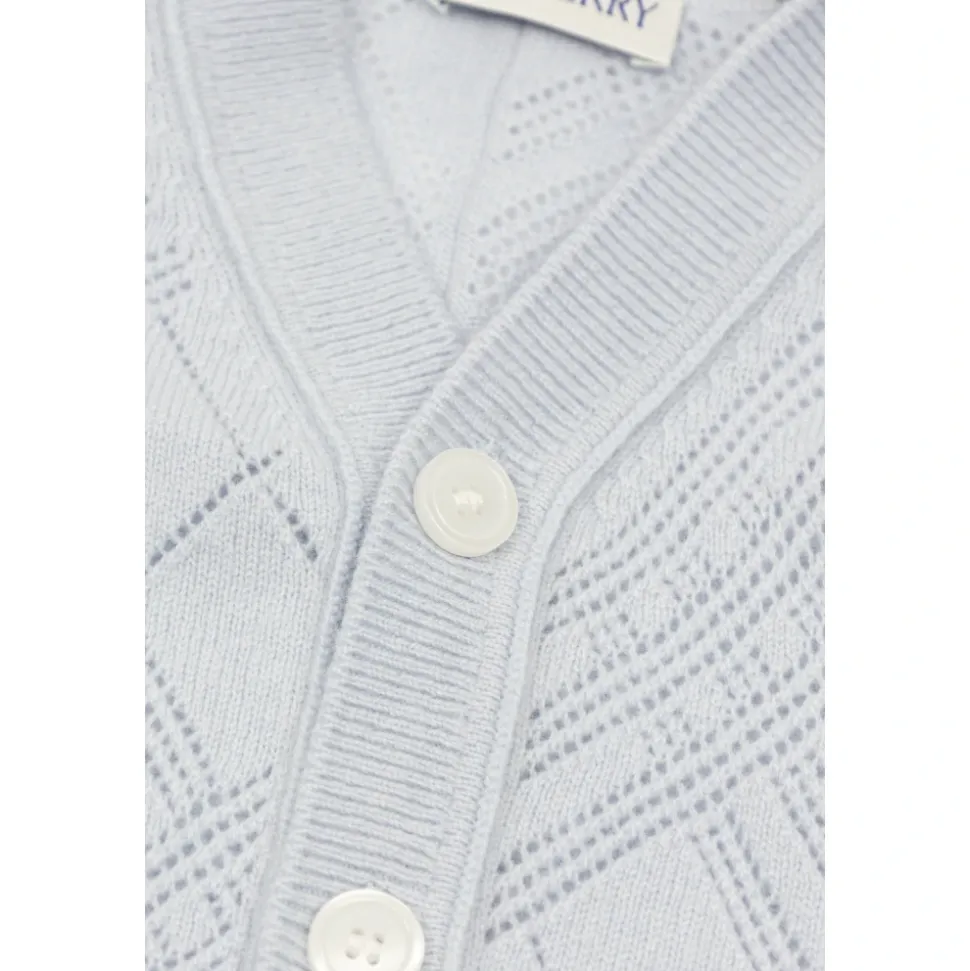 Check Cashmere Two-piece Set