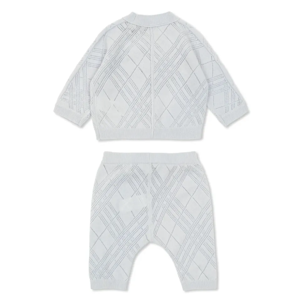 Check Cashmere Two-piece Set