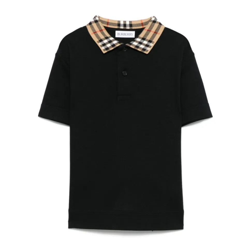 Check Collar Polo Short Sleeve T-Shirt