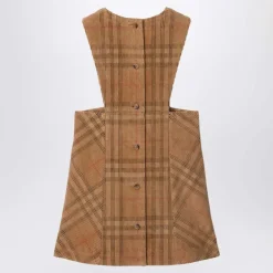 Check Corduroy Dress