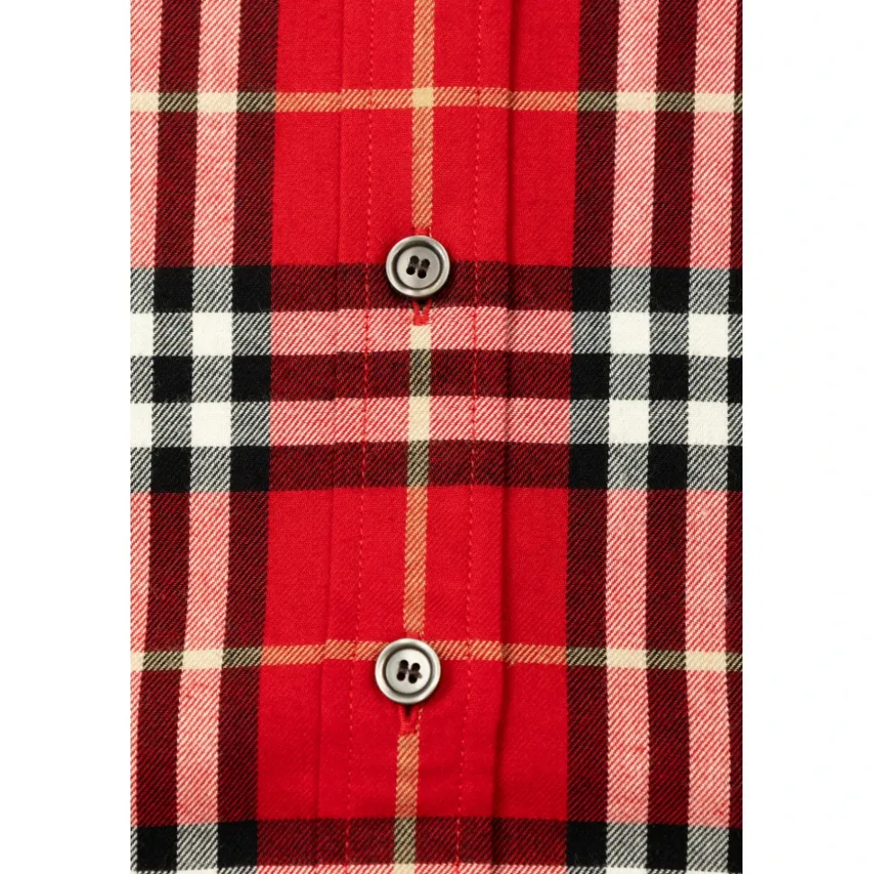 Check Cotton Flannel Shirt