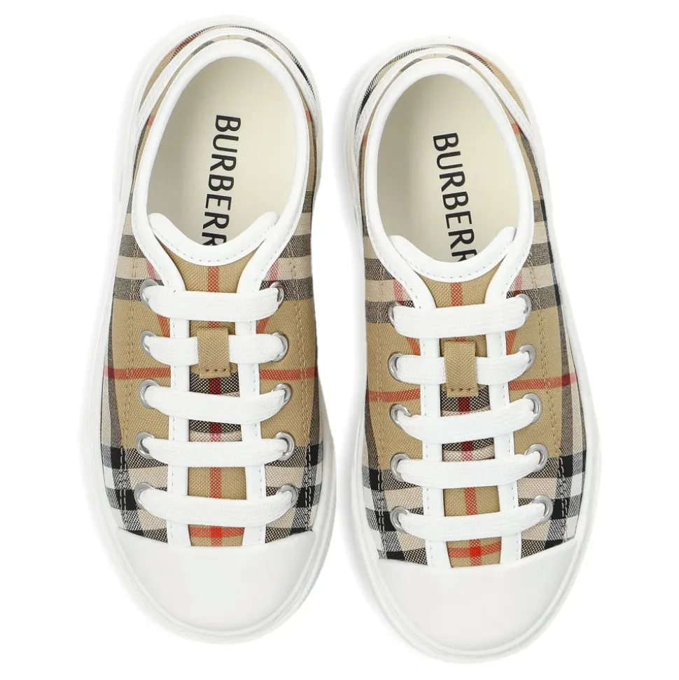 Check Cotton Sneakers