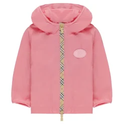 Checker-tape Nylon Hooded Jacket