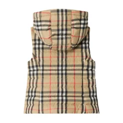 Check Hooded Puffer Gilet
