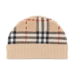 Check Wool Beanie