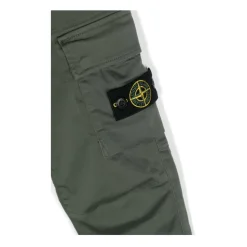 Compass-motif tapered-leg Trousers