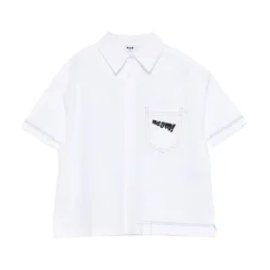 Contrast-stitch Shirt
