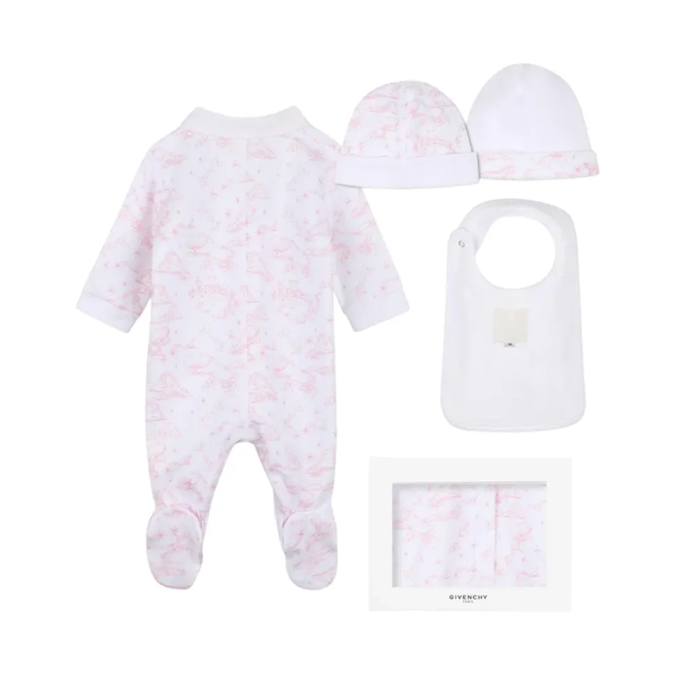 Cotton All-In-One, Hat and Bib Set