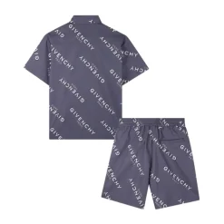 Cotton Logo Shirt and Shorts Set