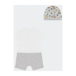 Cotton Romper & Hat Gift Set