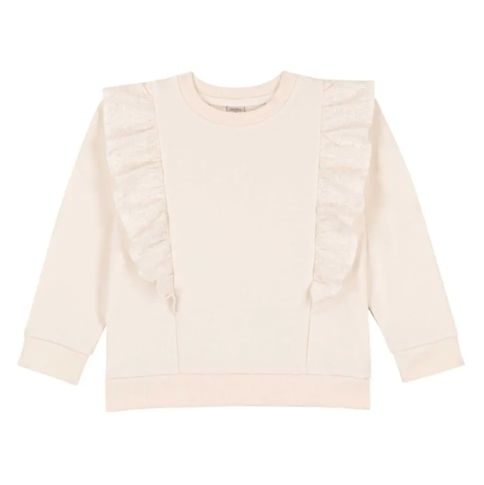 Cotton Ruffle Sweatshirt