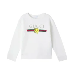 Cotton Sweatshirt med trykk