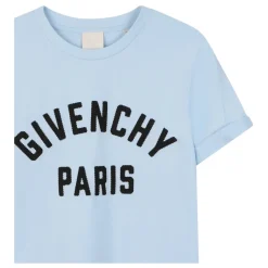 Crew Neck T-Shirt with Paris Grosgrain Patch