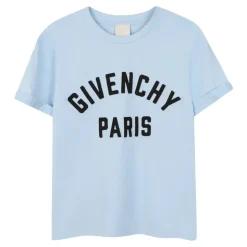 Crew Neck T-Shirt with Paris Grosgrain Patch