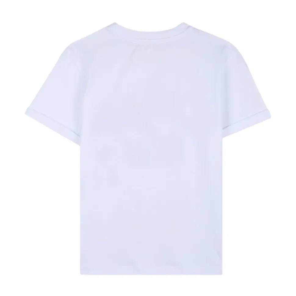 Crewneck T-skjorte med korte ermer og logo