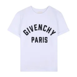 Crewneck T-skjorte med korte ermer og logo
