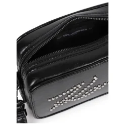 Crinkled Faux-Leather Håndveske