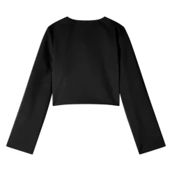 Cropped Crepe Jacket