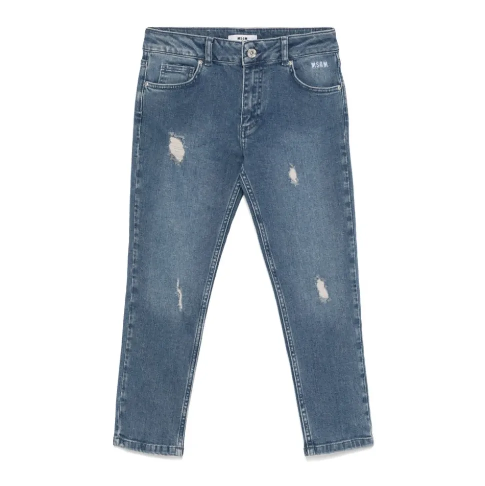 Denimblå bukser