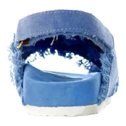 Denim Blå Håndlagde Barne Sandaler