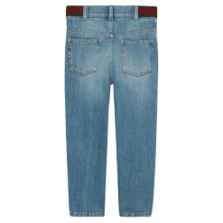 Denim Jeans med Web-detalj