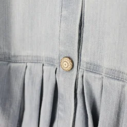 Denimkjole med avtagbart midjebelte