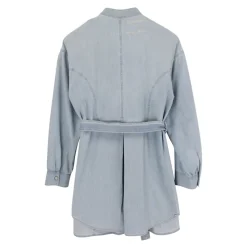 Denimkjole med avtagbart midjebelte
