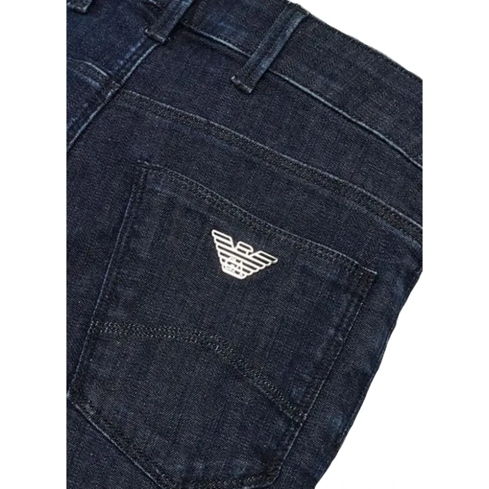 Denim Logo Jeans 5-Lomme Glidelås Lukking