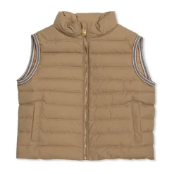 Dun Gilet med rullekrage