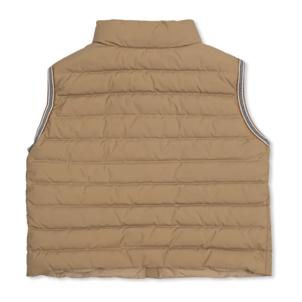 Dun Gilet med rullekrage